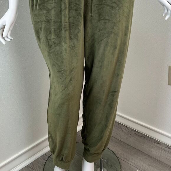 Derek Heart Womens Size 3X Green Velvet Tank Jogger Sleeveless NEW Jumpsuit - Picture 4 of 12